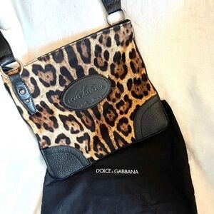 Dolce & Gabbana Leather Crossbody Bag Handbag Purse